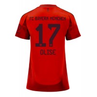 Camisa de Futebol Bayern Munich Michael Olise #17 Equipamento Principal Mulheres 2024-25 Manga Curta